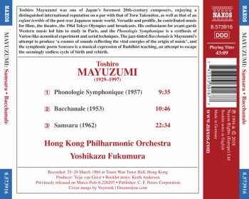 CD Toshiro Mayuzumi: Samsara, Phonologie Symphonique, Bacchanale 316033