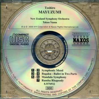 CD Toshiro Mayuzumi: Symphonic Mood. Bugaku. Mandala Symphony. Rumba Rhapsody. 473359