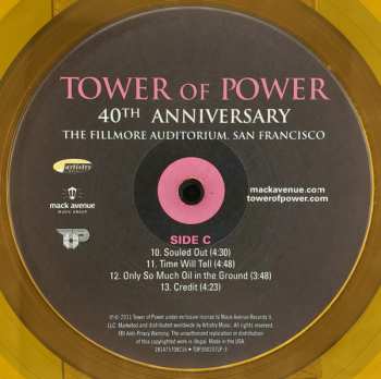 2LP Tower Of Power: 40th Anniversary The Fillmore Auditorium, San Francisco LTD | NUM | CLR 399898