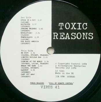 LP Toxic Reasons: Kill By Remote Control CLR 379162