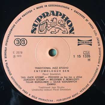 LP Traditional Jazz Studio: Entomologův Sen 43988