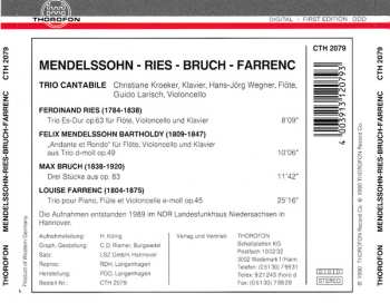 CD Trio Cantabile: Mendelssohn ‧ Ries ‧ Bruch ‧ Farrenc 538980