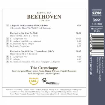 CD Trio Cremeloque: Klaviertrios 432934