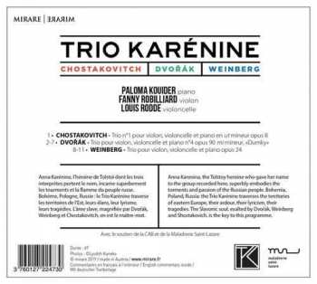 Album Trio Karénine: Chostakovitch, Dvořák, Weinberg