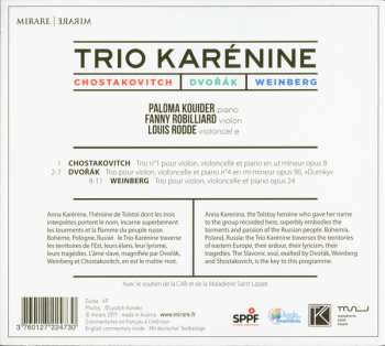 CD Trio Karénine: Chostakovitch, Dvořák, Weinberg 293726