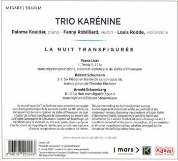 CD Trio Karénine: La Nuit Transfigurée: List, Schumann, Schoenberg  90801