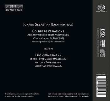 SACD Trio Zimmermann: Goldberg Variations 121475