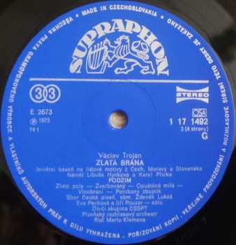 2LP Václav Trojan: Zlatá Brána