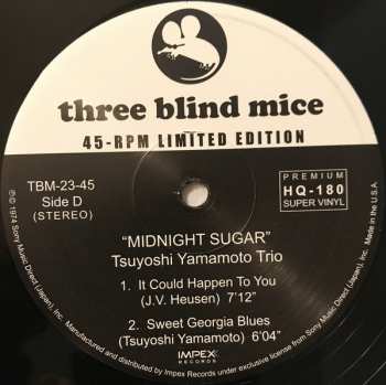 2LP Tsuyoshi Yamamoto Trio: Midnight Sugar LTD 81481