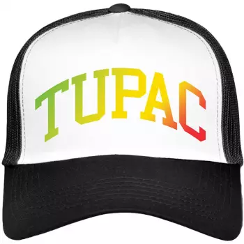 Mesh Back Cap Gradient Logo Tupac