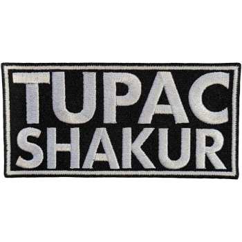 Merch Tupac: Standard Woven Patch Text Logo Tupac