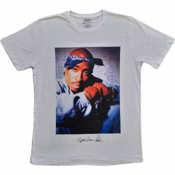 Merch Tupac: Tričko Blue Šátek  XL