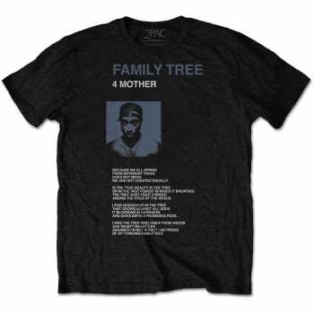Merch Tupac: Tričko Family Tree  M