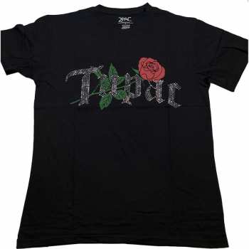 Merch Tupac: Tričko Rose Logo Tupac