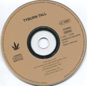CD Tyburn Tall: Tyburn Tall 311182