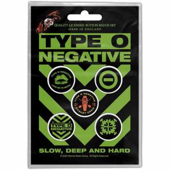 Merch Type O Negative: Sada Placek Slow, Deep & Hard