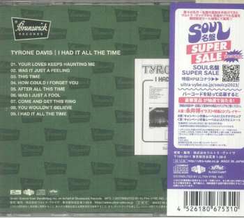 CD Tyrone Davis: I Had It All The Time