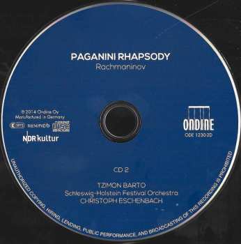 2CD Tzimon Barto: Paganini Variations / Paganini Rhapsody 285364