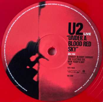 LP U2: Under A Blood Red Sky CLR | LTD 521936