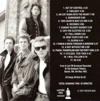 CD U2: Boston 1983 (The Classic Broadcast) 234417