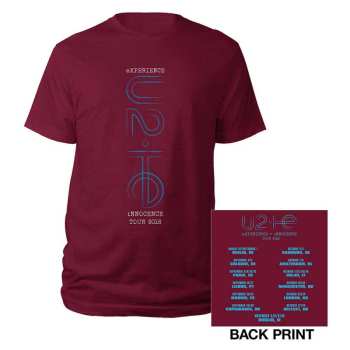 Merch U2: U2 Unisex T-shirt: I+e London Event 2018 (back Print) (ex-tour) (medium) M