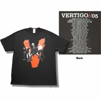 Merch U2: Tričko Vertigo Tour 2005 V Photo XL