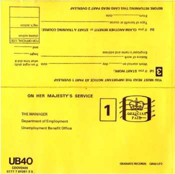 CD UB40: Signing Off 416952