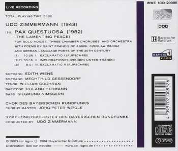 CD Udo Zimmermann: Musica Viva 05 : Pax Questuosa 193837