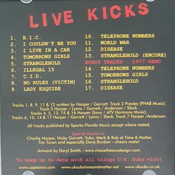 CD UK Subs: Live Kicks 102868