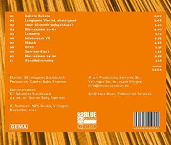 CD Uli Johannes Kieckbusch: Schwebende Riefen Bebende Tiefen 342519