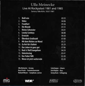 3CD/2DVD/Box Set Ulla Meinecke: Live At Rockpalast 1981 & 1985 181877