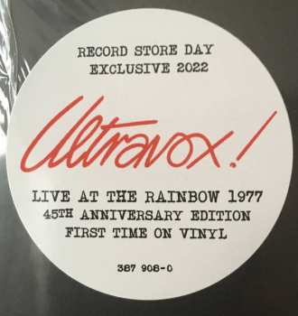 LP Ultravox: Live At The Rainbow 1977 359922