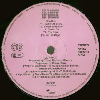LP Ultravox: U-Vox