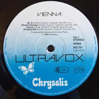 LP Ultravox: Vienna