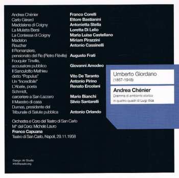 2CD Umberto Giordano: Andrea Chenier 276208