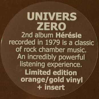 LP Univers Zero: Heresie LTD | CLR 373609