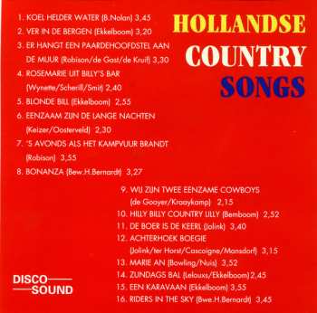 CD Unknown Artist: Hollandse Country Songs 337193