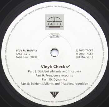 LP Unknown Artist: Vinyl: Check LTD 75920
