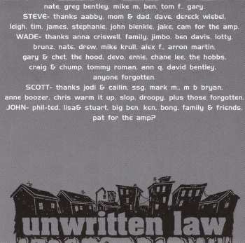 CD Unwritten Law: Blue Room 410878