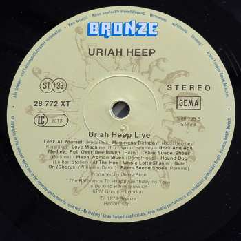 2LP Uriah Heep: Uriah Heep Live