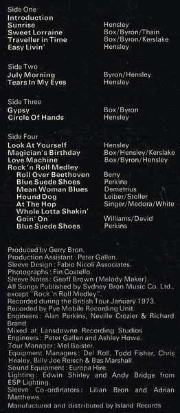 2LP Uriah Heep: Uriah Heep Live