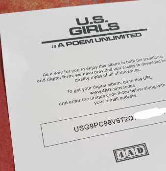LP U.S. Girls: In A Poem Unlimited 395827