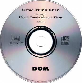 CD Ustad Munir Khan: Raga's Miyan Ki Todi, Bhatiyar, Desh, Puriya Kalyan 241585