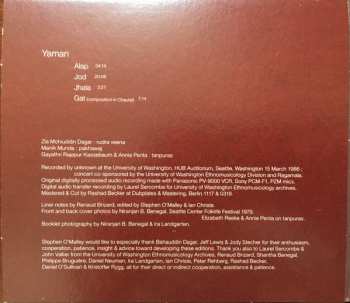 CD Ustad Zia Mohiuddin Dagar: Raga Yaman - Rudra Veena // Seattle // 15 March 1986 520800