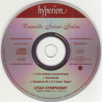 CD Utah Symphony Orchestra: Trois Tableaux Symphoniques D'après La Foi / Bacchanale From Samson Et Dalila / Symphony  No 3 'Organ' 323456
