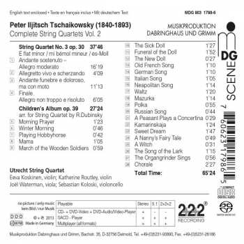 SACD Utrecht String Quartet: Tschaikowsky: String Quartets Vol. 2