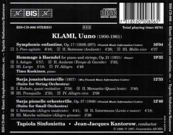 CD Uuno Klami: Symphonie Enfantine, Hommage A Haendel, Suite For Strings, Suite For Small Orchestra 116651