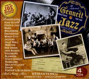 4CD/Box Set Various: Gennett Jazz 1922-1930 429404