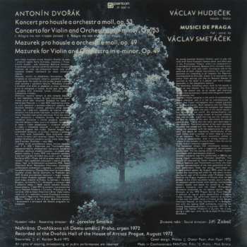 LP Václav Hudeček: Koncert Pro Housle A Orchestr A-Moll, Op. 53 - Mazurek Pro Housle A Orchestr E-Moll, Op. 49 524682