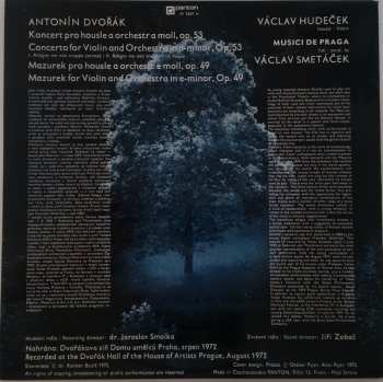 LP Václav Hudeček: Koncert Pro Housle A Orchestr A-Moll, Op. 53 - Mazurek Pro Housle A Orchestr E-Moll, Op. 49 (73/2) 117582